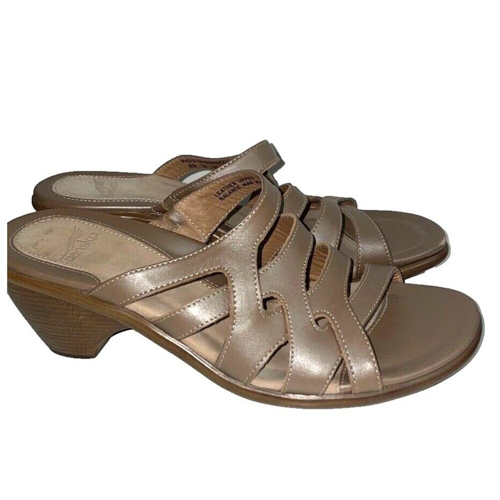 Dansko Roz Women’s Strappy Slide Sandal Clog size 40/ US 9 Genuine Leather NWOT